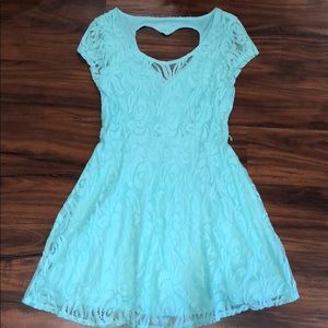 Lacey mint green dress